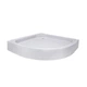 Lidz Душевой поддон KAPIELKA ST80x80x14 низкий, полукруглый, диаметр слива 52 мм - изображение 3