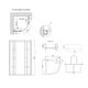 Lidz Latwa SC80x80.SAT.MID.GR Душевая кабина полукруглая, стекло тон. 4 мм + Lidz Душевой поддон KAPIELKA ST80x80x26, с панелью - изображение 2