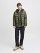 Куртка демисезонная с капюшоном двусторонняя мужская Jack & Jones 12278780 M Black (5715724884953) - изображение 5