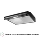 Черная кухонная вытяжка Perfelli PL 5144 BL LED, плоская стандартная, под навесной шкаф, шириной 50 см - изображение 3