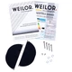 Черная полновстраиваемая сенсорная мощная кухонная вытяжка WEILOR PBSR 52301 GLASS BL 1100 LED Strip, 55 см - изображение 4