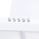 Белая настенная декоративная купольная вытяжка для кухни Minola HK 6214 WH 700 LED, шириной 60 см - изображение 6