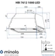 Полновстраиваемая кухонная вытяжка встраиваемая в шкаф Minola HBI 7612 I 1000 LED, нерж. сталь шириной 72 см - изображение 2