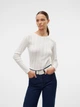 Лонгслив длинный женский Vero Moda 10316915 S Snow white (5715610158021) - изображение 1