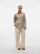 Рубашка хлопковая оверсайз женская Vero Moda 10326180 S Otter (5715674771457) - изображение 4