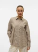 Рубашка хлопковая оверсайз женская Vero Moda 10326180 S Otter (5715674771457) - изображение 5