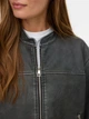 Куртка демисезонная из искусственной кожи короткая женская Vero Moda 10335442 M Asphalt (5715724257641) - изображение 3