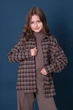 Сорочка для дівчинки Mevis 5676-01 коричневий 134 - изображение 1