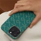 Чехол Pitaka Tactile Woven Case Monogram Green/Gold for iPhone 16 Pro (KI1601PTK) - изображение 3