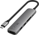 Адаптер Satechi 6-in-1 USB-C Slim Multiport Adapter 4K Space Grey - зображення 5