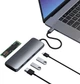 Адаптер Satechi Aluminum Type-C Hybrid Multiport Adapter Space Gray (ST-UCHSEM) - изображение 7