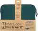Чехол для ноутбука MW Basics 2Life Sleeve Case Green/White for MacBook Pro 13" M1/M2/MacBook Air 13" M1 - изображение 8