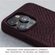 Чехол Njord Salmon Leather MagSafe Case для iPhone 15 Pro Бургунди (NA53SL03) - изображение 2