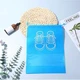 Набор чехлов для хранения и перевозки обуви Shoe Bag на затяжках, с окошком 10 шт 27 х 36 см Голубой - изображение 7