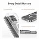 Чехол для iPhone 17 Rock Crystal Magsafe Shield Transparent Magnetic Protection Case Прозрачный - изображение 4