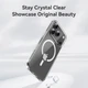 Чехол для iPhone 17 Rock Crystal Magsafe Shield Transparent Magnetic Protection Case Прозрачный - изображение 5