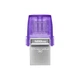 Накопичувач Kingston 128GB USB 3.2 Gen1 + Type-C DT microDuo 3C R200MB/s - изображение 1
