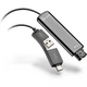 Перехідник Poly DA75 USB > QD для гарнітур EncorePro, USB-A, USB-C, чорний - изображение 2