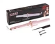 Плойка для локонов Automatic Curler 48W 160-200 °C, 28 см диаметр, автоматический стайлер - бигуди для волос розовая - изображение 6