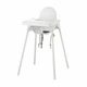 Ikea (Ікея) Стільчик для годування + стільниця ANTILOP (290.672.93) + подушка (905.777.09) + підніжка - изображение 2