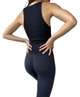Топ в рубчик женский из микрофибры с открытыми плечами Giulia Halter Top RIB Nero S/M Черный - изображение 2
