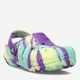 Детские кроксы для девочки Crocs Classic Lined Marbled Clog K 207238-573-C11 29 Фиолетовый/Желтый (191448777460) - изображение 2