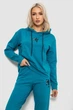 Спортивний костюм жіночий двонитка, колір бірюзовий, S, 214R1419-003 - зображення 2