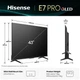 LED-телевізор Hisense 43E7Q PRO (7134217) - зображення 2