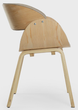 Krzesło HOMLA 712036 KINKE 51.5 x 54 x 74 cm Naturalne (5906496712036) - obraz 3