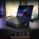 Охладитель-подставка для ноутбука MeeTion CoolingPad CP2020 с RGB-подсветкой 9–14 дюймов Черный - изображение 7