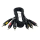 Audio - Video Кабель Cabletech Eco-line 3RCA - 3RCA Cable 1.8м Black - изображение 1