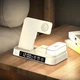 Беспроводная зарядка стенд + часы и ночник CasePro A37 4 в 1 Fast 30W white - изображение 2