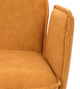 Krzesło do kuchni i salonu HOMLA  871721 LUGRO obrotowe 54 x 60 x 91 cm Musztardowe (5904183871721) - obraz 5