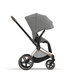 Текстильний комплект для візків Cybex Priam 4.0 Seat Pack Mirage Grey Platinum 523000743 (4063846415410) - зображення 4