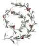 Łańcuch Homla Berries z żurawiną 180 cm (5906496714443) - obraz 1