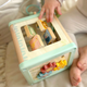 Drewniany sorter  Woopie GREEN Multifunkcyjna kostka edukacyjna (5906280652692) - obraz 11