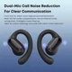 Бездротові спортивні Bluetooth навушники Langsdom TS05 Open-Ear з спрямованим звуком і мікрофоном Чорний - зображення 11