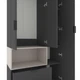 Шафа Metkas Home A002L 1000x420x2300 ЛДСП Антрацит - Кашемир - изображение 3