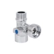 Кран приладовий триходовий Thermo Alliance Forte (посилений) 1/2" В × 3/4" Н × 1/2" Н, кульовий, латунь, хром - зображення 5