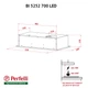 Черная встраиваемая в шкаф вытяжка для кухни Perfelli BI 5252 BL 700 LED, шириной 52 см - изображение 6