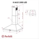 Черная кухонная вытяжка Perfelli K 6610 BL 1000 LED, купольная настенная мощная, 60 см, 1000 куб.м. - изображение 10