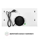 Телескопічна кухонна витяжка Perfelli TL 6212 WH 700 LED, біла вбудована в шафу, висувна, 60 см - зображення 7
