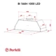 Кухонная вытяжка Perfelli BI 5684 WH 1000 LED, белое стекло, мощная встраиваемая в шкаф, 1000 куб.м., 52 см - изображение 6