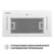 Кухонная вытяжка Perfelli BIS 5684 WH 1000 LED, белое стекло, мощная встраиваемая в шкаф, с пультом ДУ - изображение 9