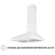 Кухонна витяжка Perfelli K 6402 WH 850 LED, біла купольна декоративна настінна витяжка на кухню, 60 см - зображення 3