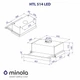 Черная кухонная вытяжка Minola HTL 514 BL LED, телескопическая выдвижная встраиваемая в шкаф, шириной 50 см - изображение 2