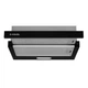Черная кухонная вытяжка Minola HTL 514 BL LED, телескопическая выдвижная встраиваемая в шкаф, шириной 50 см - изображение 1