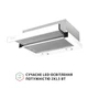 Кухонная вытяжка телескопическая Perfelli TL 502 WH LED, белая выдвижная встраиваемая в шкаф, шириной 50 см - изображение 2