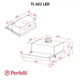 Кухонная вытяжка телескопическая Perfelli TL 602 WH LED, белая выдвижная встраиваемая в шкаф, шириной 60 см - изображение 5