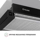 Кухонная вытяжка телескопическая Perfelli TL 602 BL LED, черная выдвижная встраиваемая в шкаф, шириной 60 см - изображение 3